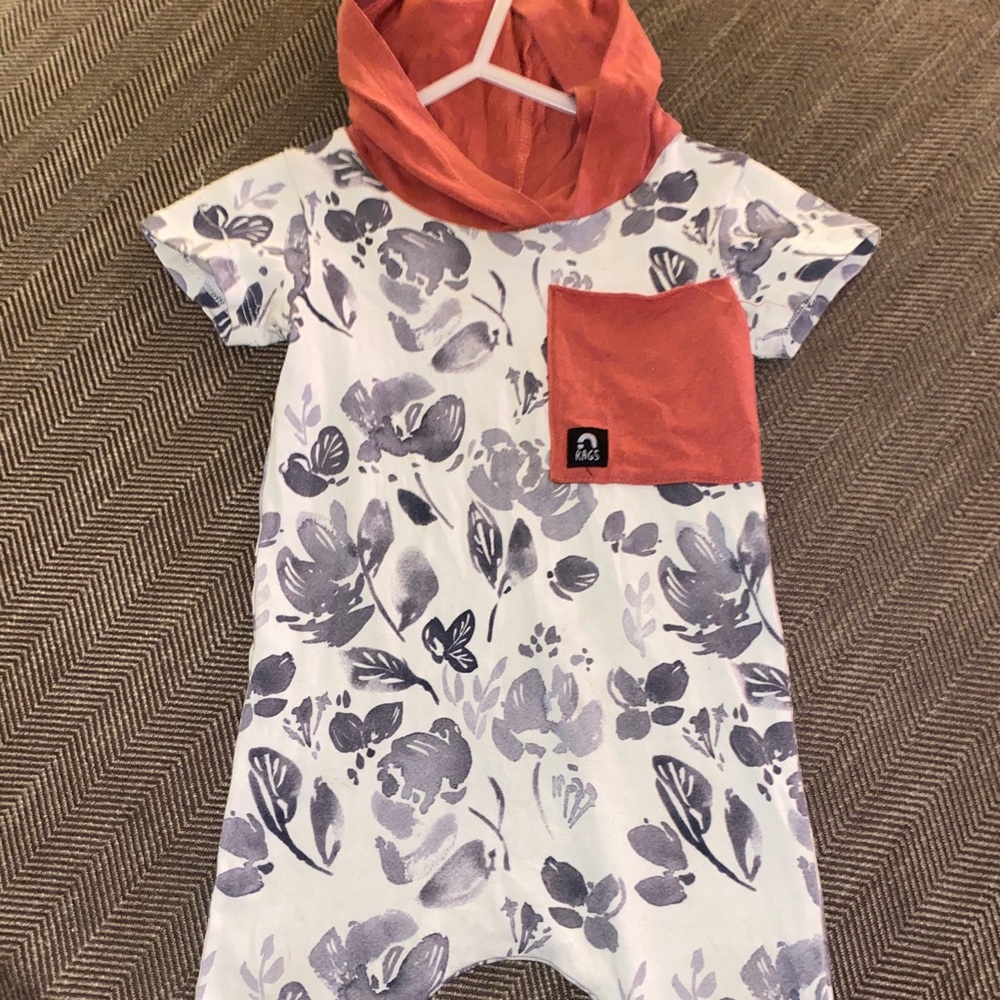 RAGS ‘Watercolor Floral’ Romper